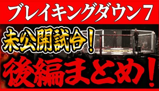 ※速報！【ブレイキングダウン7】試合後編！啓之輔！安保瑠輝也の結果は！？【朝倉未来 朝倉海 飯田将成 啓之輔 THE OUTSIDER Breaking Down7 こめお 瓜田純士 バン中村 】