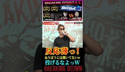 反応薄すぎて草#朝倉未来 #ブレイキングダウン #7.5　#朝倉海 #breakingdown #wbc #おすすめ #shorts