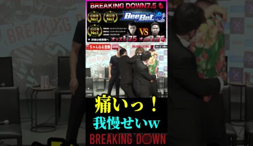 痛い！#ぬりぼう #松葉大輝 #shorts #松葉#breakingdown #7.5ブレイキングダウン #朝倉未来 #朝倉海 #7.5 #7.5ブレイキングダウン