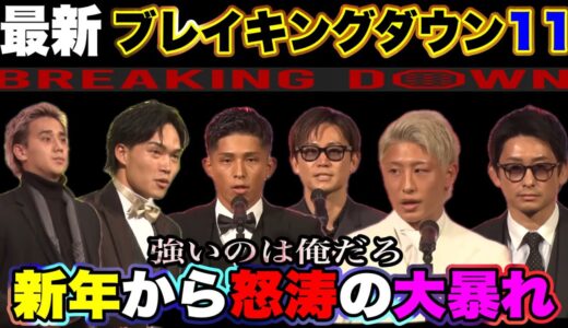 最新【ブレイキングダウン11の本戦】新年から大暴れ【強い男は誰だ?】朝倉海